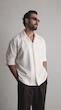 double collar white shirt