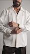 double collar white shirt