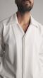 double collar white shirt