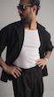 black blazer shirt