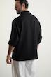 old school classic half sleeve black shirt