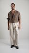 single pocket mocha shirt