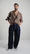 single pocket mocha shirt
