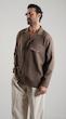 single pocket mocha shirt