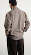 pleated mocha shirt