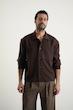 brown classic overshirt