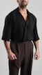 brown pleated straight leg pants