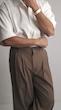 straight-leg khaki pants