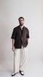 brown double pocket overshirt