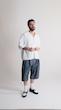 white boxy overshirt