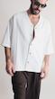 white boxy overshirt