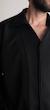 double collar black shirt