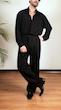 straight leg black pants