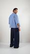 blue striped boxy shirt