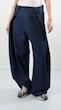 button fold avant garde denim pants