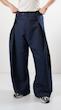 button fold avant garde denim pants