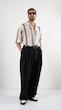 striped textured resort shirt