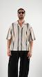 striped textured resort shirt