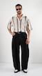 striped textured resort shirt