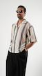 striped textured resort shirt