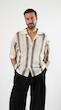 striped textured resort shirt