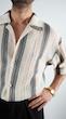 striped textured resort shirt