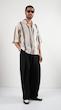 striped textured resort shirt