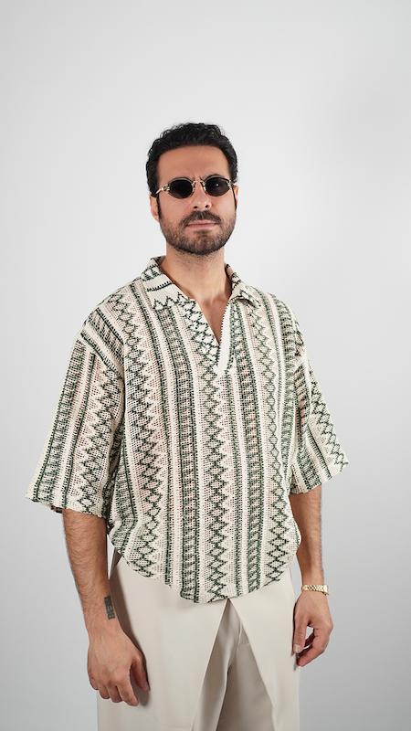 knit poloshirt