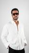 single pocket white shirt