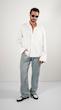 single pocket white shirt