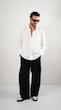 single pocket white shirt