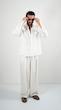single pocket white shirt