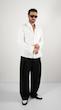 single pocket white shirt