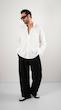 single pocket white shirt