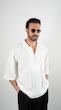 white open placket textured shirt