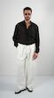 single pocket black shirt
