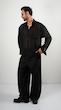 single pocket black shirt