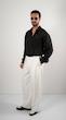 single pocket black shirt