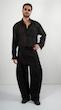single pocket black shirt