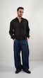 single pocket black shirt