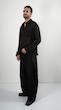 single pocket black shirt