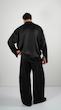 black satin shirt
