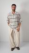 windowpane halfsleeve shirt