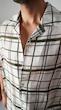 windowpane halfsleeve shirt