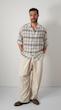 windowpane halfsleeve shirt