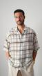 windowpane halfsleeve shirt