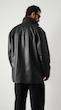 black leather coat