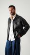  black leather jacket with pockets