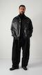  black leather jacket with pockets