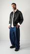  black leather jacket with pockets